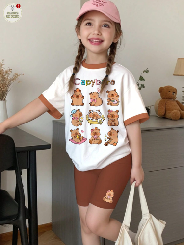 CONJUNTO DE SHORTS DE NIÑA TALLA 6 AÑOS 0007253