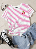 CAMISA DE RAYAS ROSADA