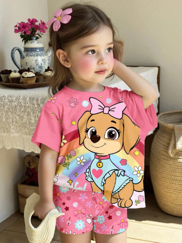 CONJUNTO CHORS DE NIÑA COLOR ROSADO TALLA 5 AÑOS 0005001