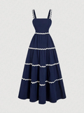 VESTIDO AZUL CON RAYAS BLANCAS TALLA S 00003623